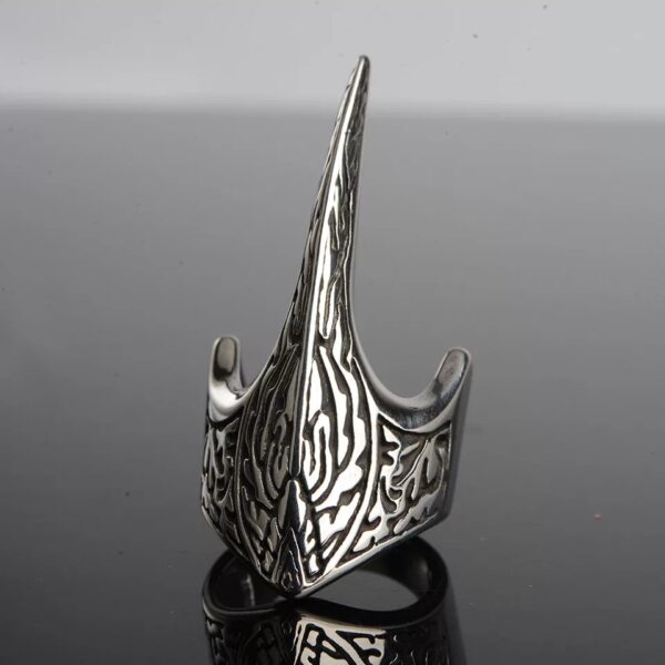 316L Stainless Steel Nose Viking For Men Scandinavian Odin Thor’s Hammer Mjolnir Runic Amulet Ring