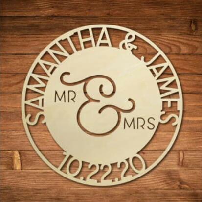 Custom Wooden Personalized Name Wall Sign