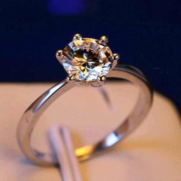 Solitaire Crystal Ring-