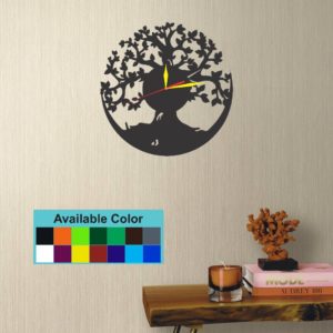 Tree and Birds Wall Clock For Home Decor, Office,